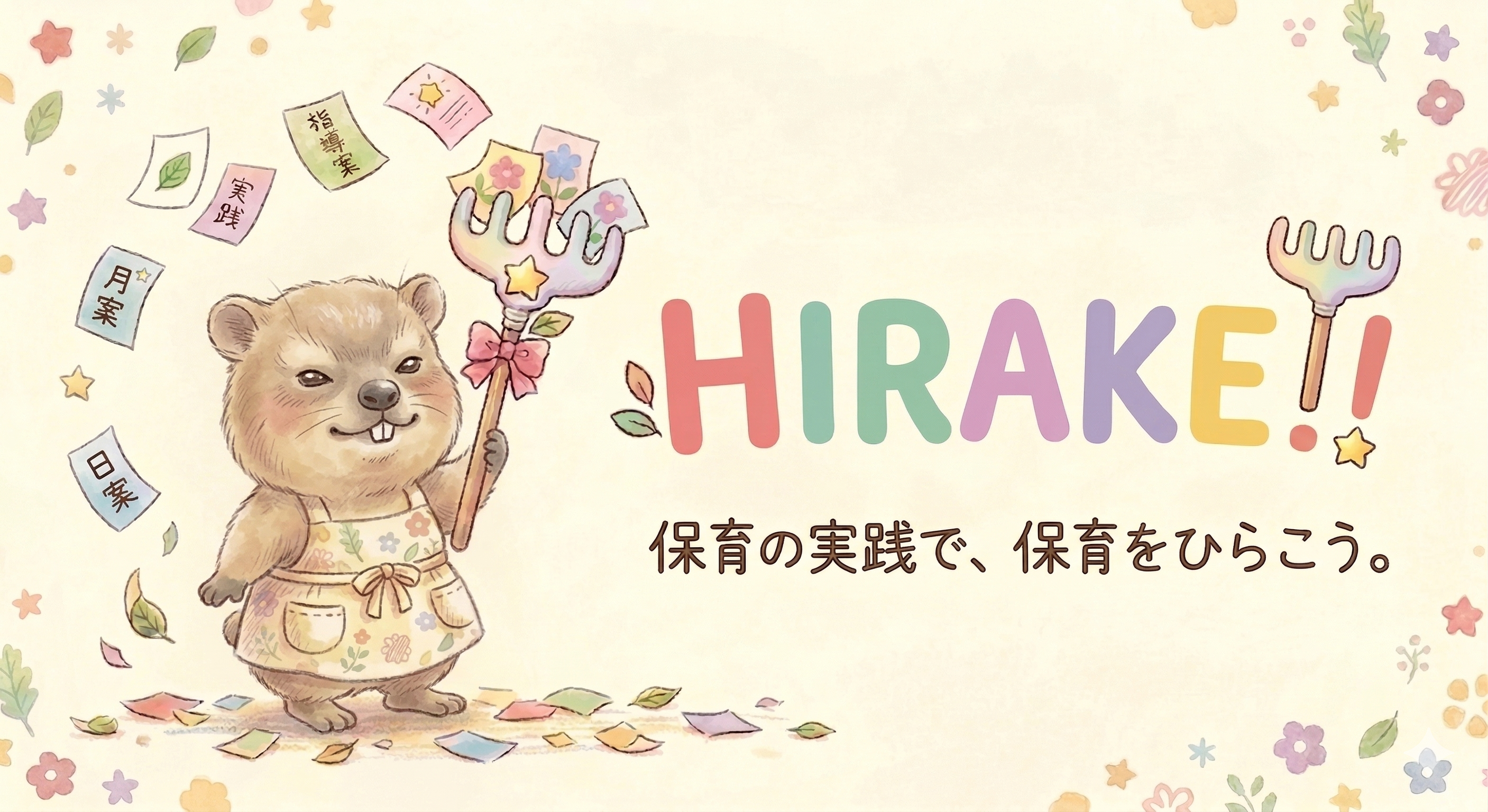 HIRAKE!! 保育の実践で、保育をひらこう。